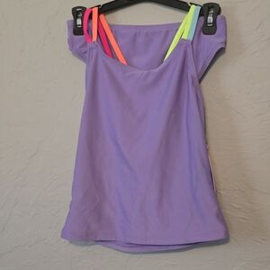 Nwt 7/8 Girls Bikini Set Purple Wonder Nation